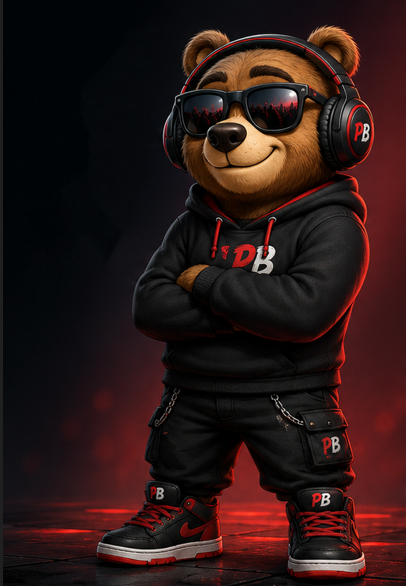 PB – Party Bear, a PB Event & Sound kabalafigurája